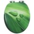 vidaXL WC Toilet Seat with Soft Close Lid MDF Green Water Drop Design - Image 6