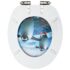 vidaXL WC Toilet Seat with Soft Close Lid MDF Penguin Design - Image 7