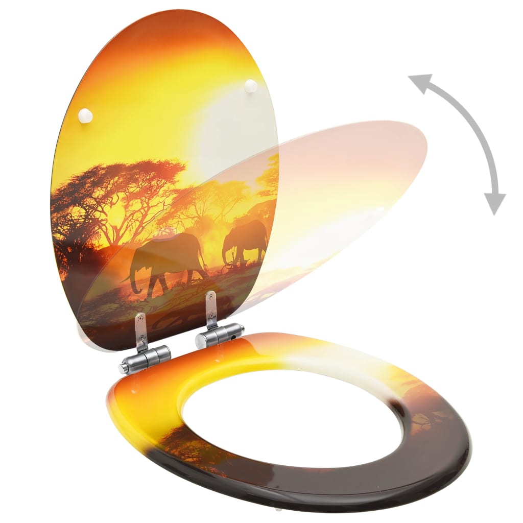 8720286028643_g_en_hd_1 vidaXL WC Toilet Seat with Soft Close Lid MDF Savanne Design - Image 2