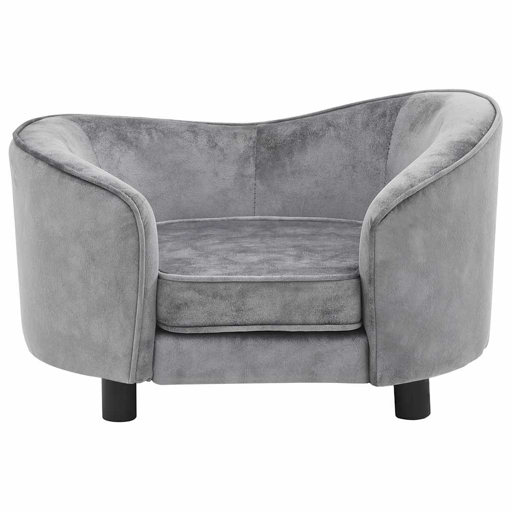 8720286034033_g_en_hd_1 vidaXL Dog Sofa Grey 69x49x40 cm Plush - Image 3