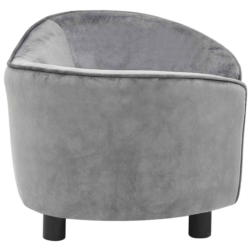 8720286034033_g_en_hd_3 vidaXL Dog Sofa Grey 69x49x40 cm Plush - Image 5