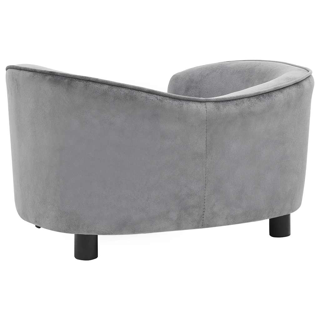 8720286034033_g_en_hd_4 vidaXL Dog Sofa Grey 69x49x40 cm Plush - Image 6