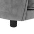 vidaXL Dog Sofa Grey 69x49x40 cm Plush - Image 8
