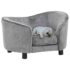 vidaXL Dog Sofa Grey 69x49x40 cm Plush