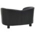 vidaXL Dog Sofa Black 67x41x39 cm Faux Leather - Image 5