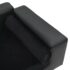 vidaXL Dog Sofa Black 81x43x31 cm Plush and Faux Leather - Image 5