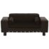 vidaXL Dog Sofa Brown 81x43x31 cm Plush and Faux Leather - Image 2