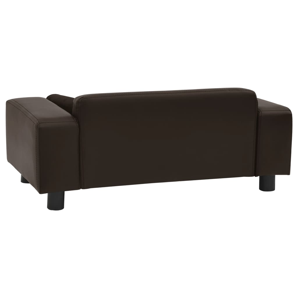 8720286034170_g_en_hd_3 vidaXL Dog Sofa Brown 81x43x31 cm Plush and Faux Leather - Image 4