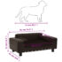 vidaXL Dog Sofa Brown 81x43x31 cm Plush and Faux Leather - Image 8
