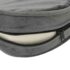vidaXL Dog Sofa Grey 48x48x32 cm Plush and Faux Leather - Image 8