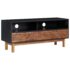 vidaXL TV Cabinet 100x35x45 cm Solid Acacia Wood and MDF