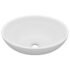 vidaXL Luxury Basin Oval-shaped Matt White 40x33 cm Ceramic - Image 2