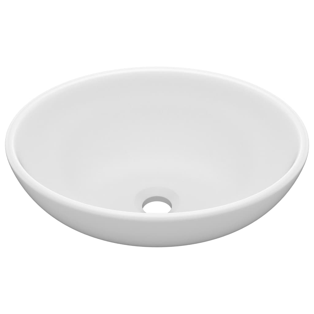 8720286036266_a_en_hd_1 vidaXL Luxury Basin Oval-shaped Matt White 40x33 cm Ceramic - Image 2