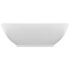 vidaXL Luxury Basin Oval-shaped Matt White 40x33 cm Ceramic - Image 3