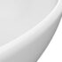 vidaXL Luxury Basin Oval-shaped Matt White 40x33 cm Ceramic - Image 5