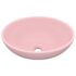 vidaXL Luxury Basin Oval-shaped Matt Pink 40x33 cm Ceramic - Image 2