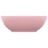 vidaXL Luxury Basin Oval-shaped Matt Pink 40x33 cm Ceramic - Image 3