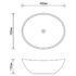 vidaXL Luxury Basin Oval-shaped Matt Pink 40x33 cm Ceramic - Image 6