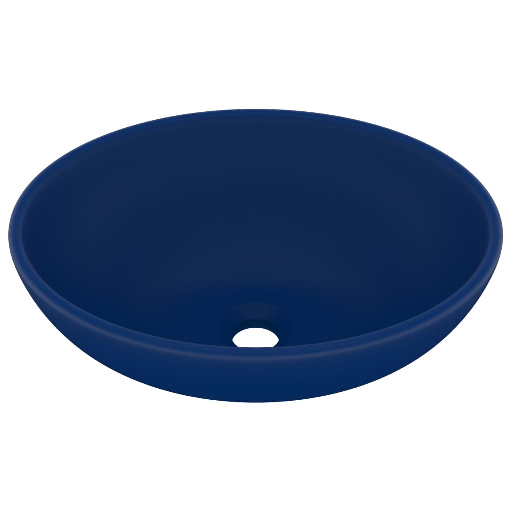 8720286036297_a_en_hd_1 vidaXL Luxury Basin Oval-shaped Matt Dark Blue 40x33 cm Ceramic - Image 2