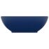 vidaXL Luxury Basin Oval-shaped Matt Dark Blue 40x33 cm Ceramic - Image 3