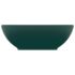 vidaXL Luxury Basin Oval-shaped Matt Dark Green 40x33 cm Ceramic - Image 3