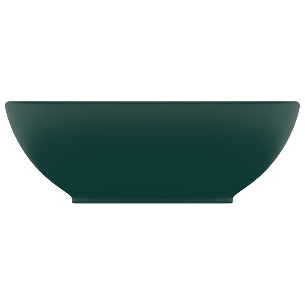 8720286036310_g_en_hd_1 vidaXL Luxury Basin Oval-shaped Matt Dark Green 40x33 cm Ceramic - Image 3