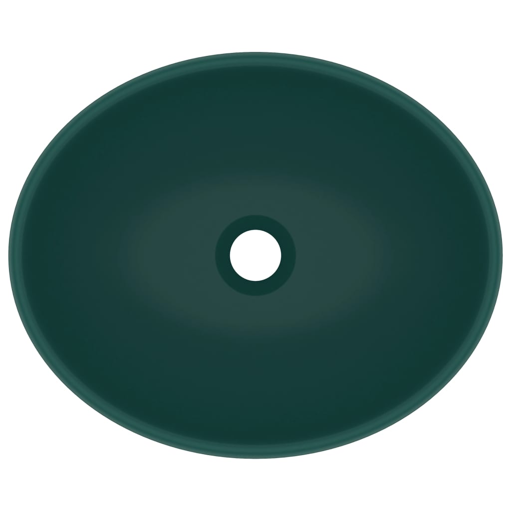 8720286036310_g_en_hd_2 vidaXL Luxury Basin Oval-shaped Matt Dark Green 40x33 cm Ceramic - Image 4