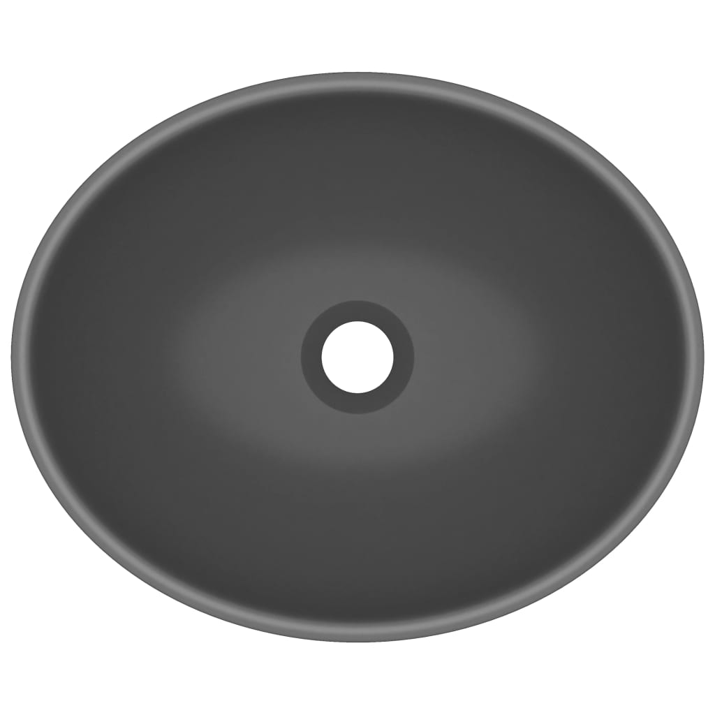 8720286036334_g_en_hd_2 vidaXL Luxury Basin Oval-shaped Matt Dark Grey 40x33 cm Ceramic - Image 4