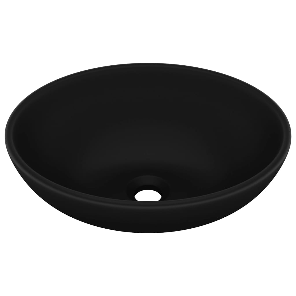 8720286036365_a_en_hd_1 vidaXL Luxury Basin Oval-shaped Matt Black 40x33 cm Ceramic - Image 2