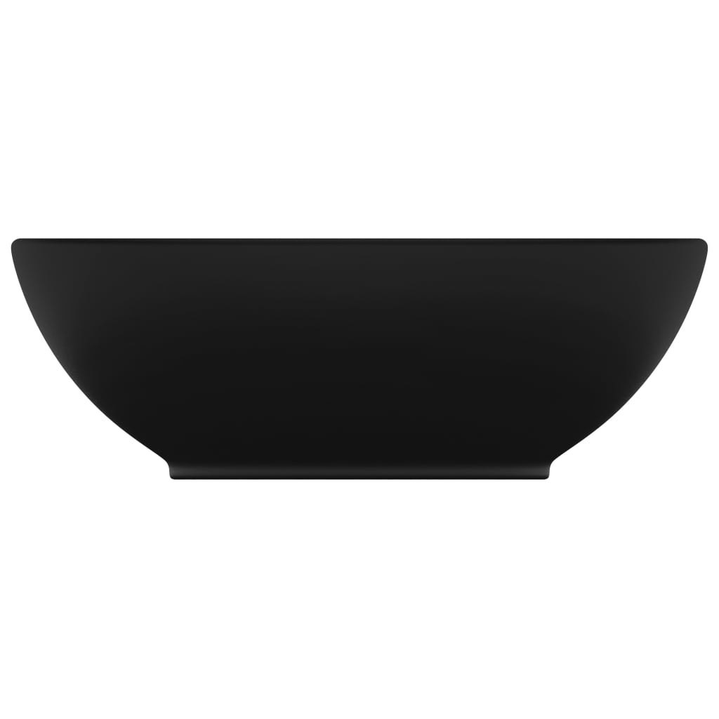 8720286036365_g_en_hd_1 vidaXL Luxury Basin Oval-shaped Matt Black 40x33 cm Ceramic - Image 3