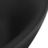 vidaXL Luxury Basin Overflow Oval Matt Black 58.5x39 cm Ceramic - Image 5