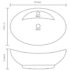 vidaXL Luxury Basin Overflow Oval Matt Black 58.5x39 cm Ceramic - Image 7