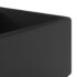 vidaXL Luxury Basin Overflow Square Matt Black 41x41 cm Ceramic - Image 4