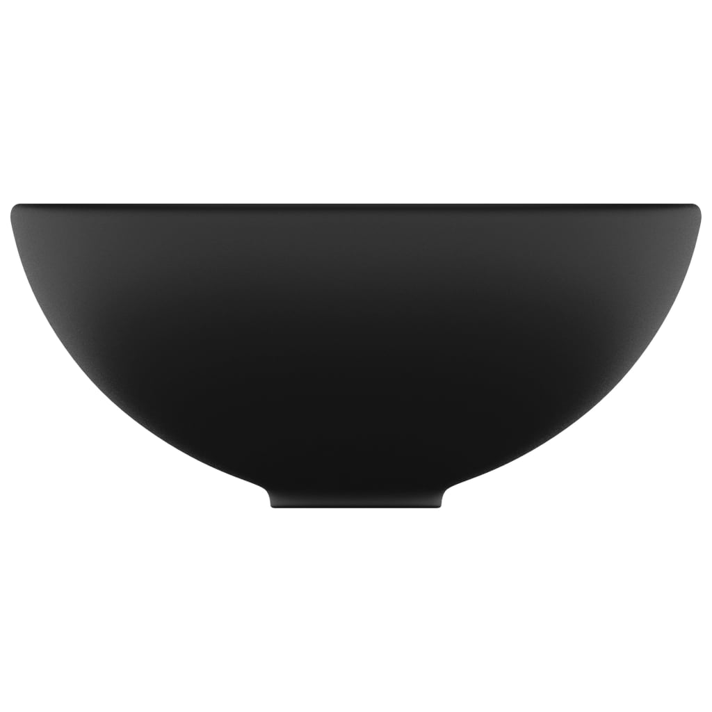 8720286036808_g_en_hd_2 vidaXL Luxury Bathroom Basin Round Matt Black 32.5x14 cm Ceramic - Image 4