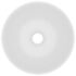 vidaXL Bathroom Sink Ceramic Matt White Round - Image 4