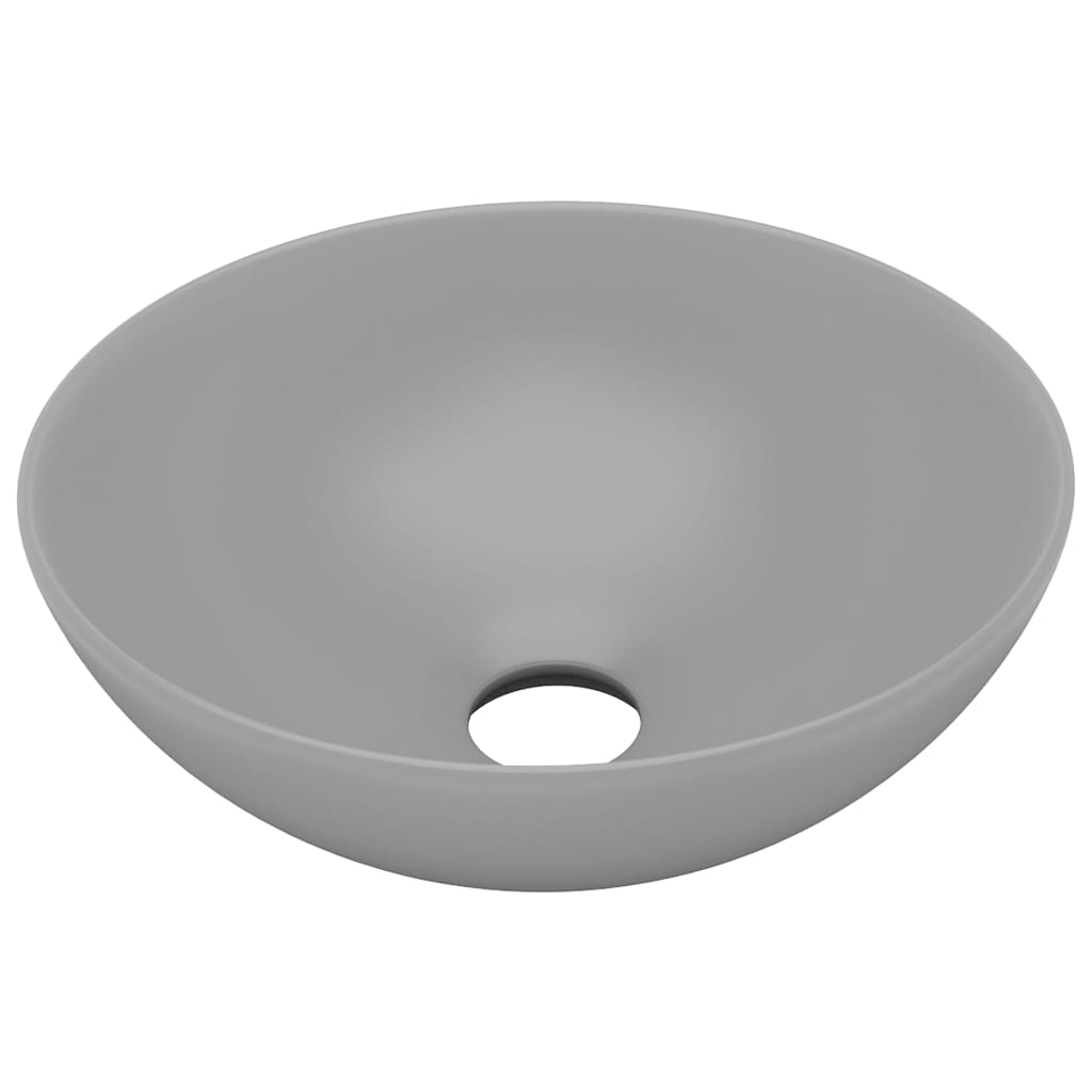 8720286036877_a_en_hd_1 vidaXL Bathroom Sink Ceramic Light Grey Round - Image 2