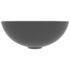 vidaXL Bathroom Sink Ceramic Dark Grey Round - Image 3