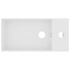 vidaXL Bathroom Sink with Overflow Ceramic Matt White - Image 3