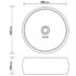 vidaXL Luxury Wash Basin Round Matt White 40x15 cm Ceramic - Image 6