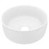 vidaXL Luxury Wash Basin Round Matt White 40x15 cm Ceramic - Image 2