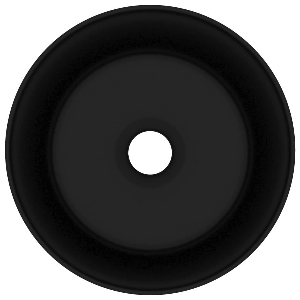 8720286037249_g_en_hd_1 vidaXL Luxury Wash Basin Round Matt Black 40x15 cm Ceramic - Image 3