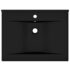 vidaXL Luxury Basin with Faucet Hole Matt Black 60x46 cm Ceramic - Image 3