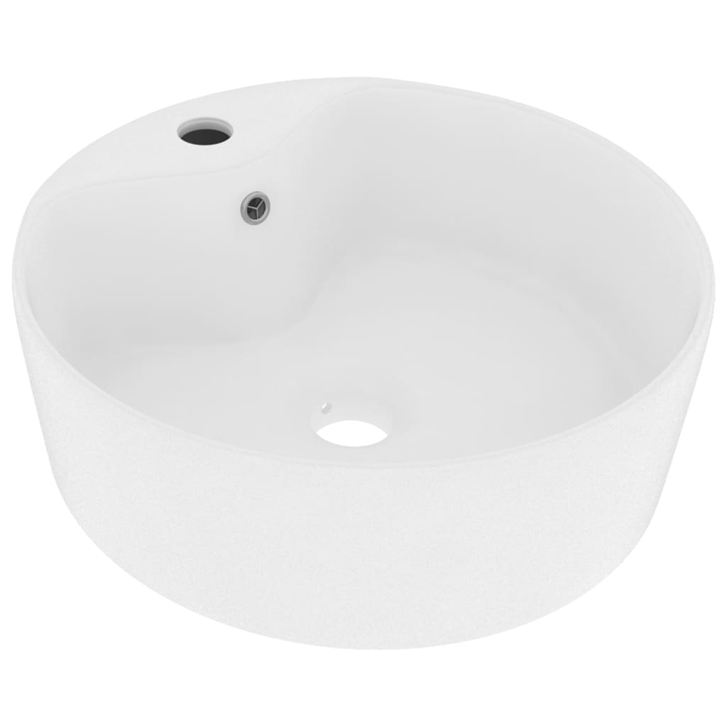 8720286037362_a_en_hd_1 vidaXL Luxury Wash Basin with Overflow Matt White 36x13 cm Ceramic - Image 2