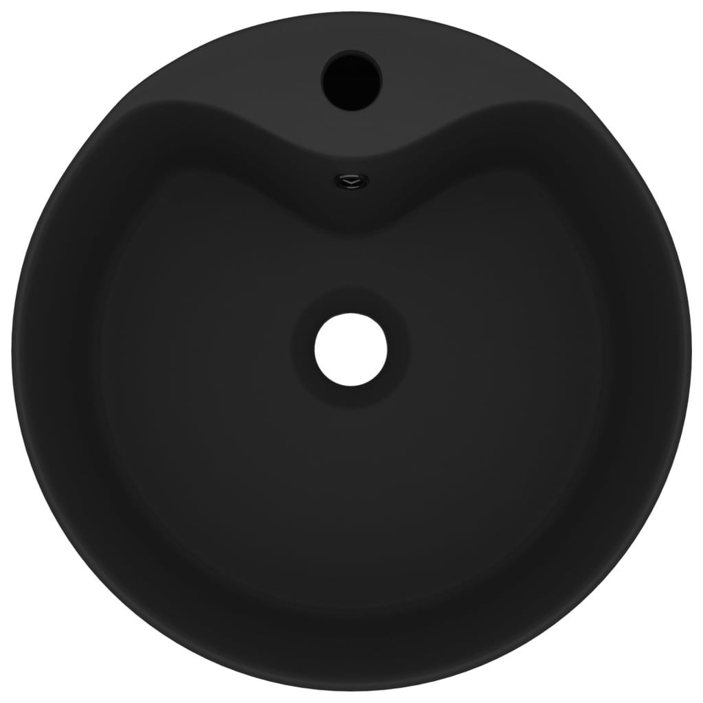 8720286037461_g_en_hd_1 vidaXL Luxury Wash Basin with Overflow Matt Black 36x13 cm Ceramic - Image 3