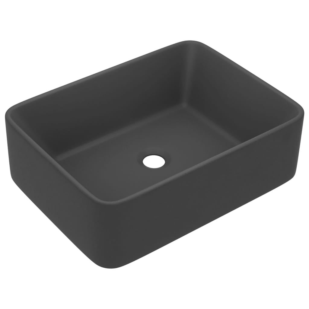 8720286037546_a_en_hd_1 vidaXL Luxury Wash Basin Matt Dark Grey 41x30x12 cm Ceramic - Image 2