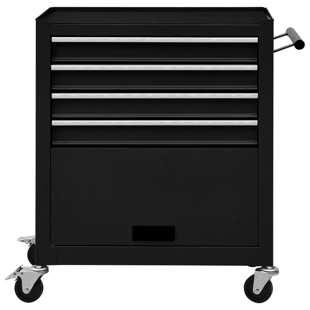 8720286038697_g_en_hd_2 vidaXL Tool Trolley with 4 Drawers Steel Black - Image 3