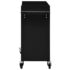 vidaXL Tool Trolley with 4 Drawers Steel Black - Image 4