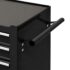 vidaXL Tool Trolley with 4 Drawers Steel Black - Image 5