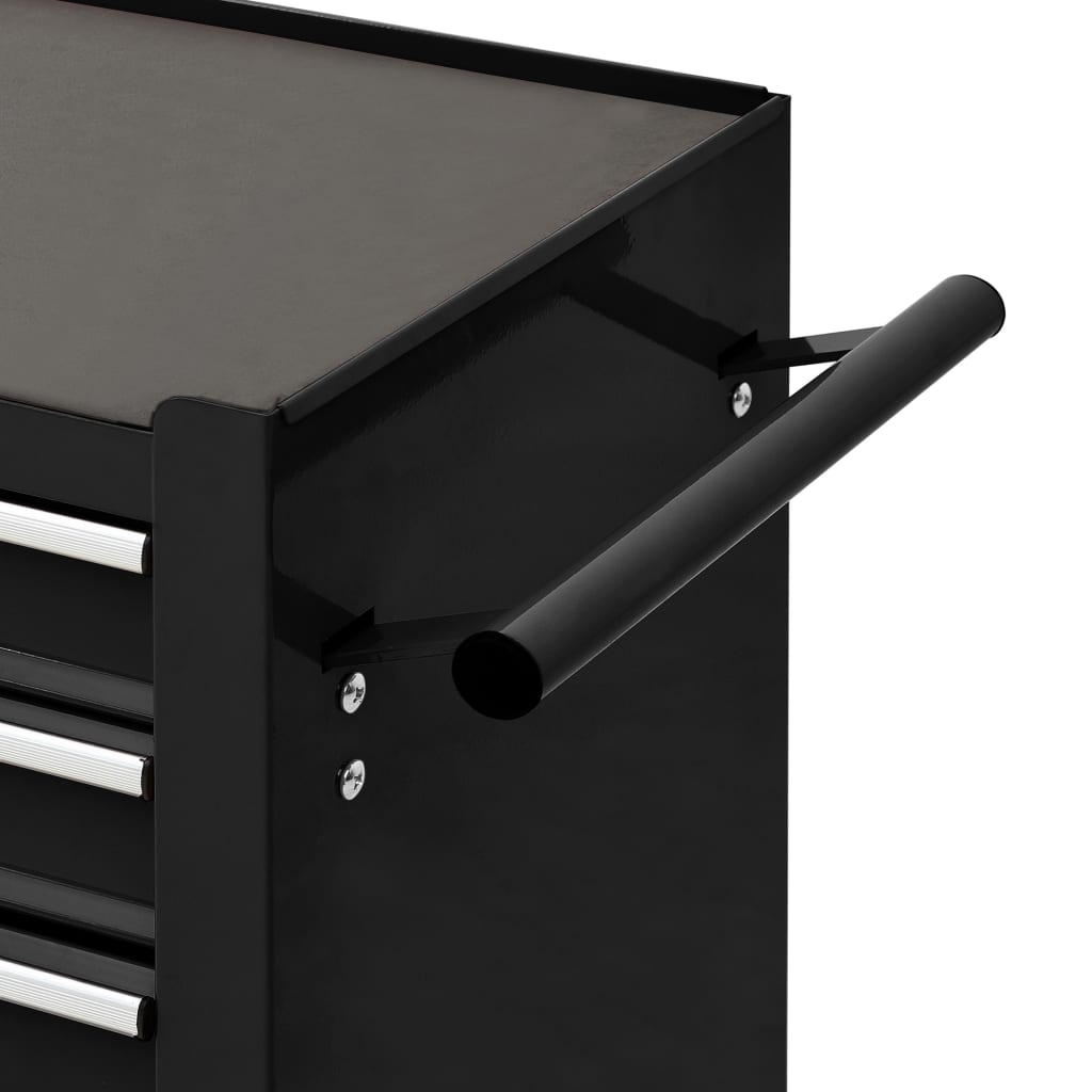 8720286038697_g_en_hd_4 vidaXL Tool Trolley with 4 Drawers Steel Black - Image 5
