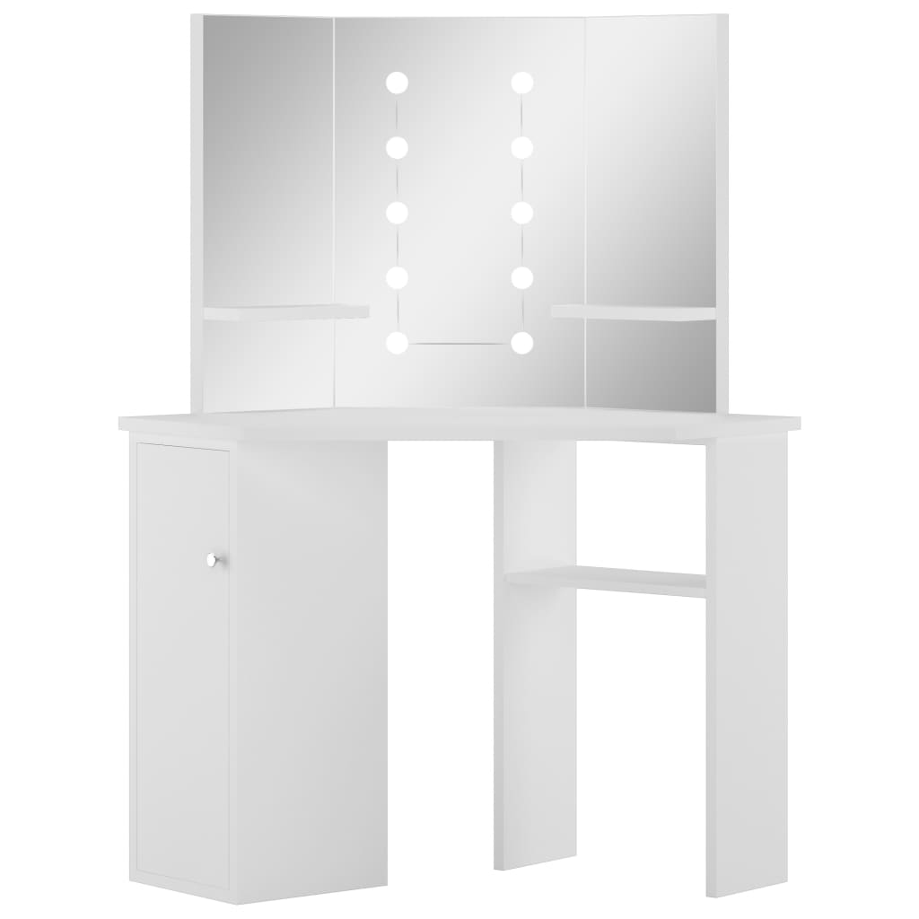 8720286039960_a_en_hd_1 vidaXL Corner Dressing Table Make-up Table with LED Light White - Image 2